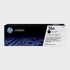 New Open Box HP 36A Black Toner Cartridge, CB436A picture