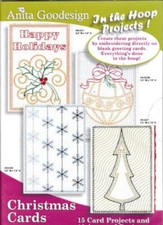 Anita Goodesign In The Hoop Projects: Christmas Cards CD embroidery designs NEW picture