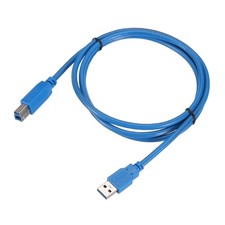 Printer Cable 4.9ft Square USB A to USB B 3.0 Male Cable for Printer Blue picture