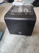 Thermaltake Core V1  SPCC Mini ITX Cube Computer Chassis - Black READ picture