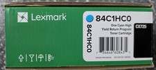 Genuine Lexmark 84C1HC0 Cyan High Yield Toner CX725 OEM Return Program - SEALED picture