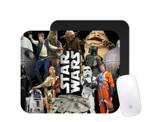 Star Wars Mouse Pad | Jedi vs Sith Cartoon Desk Mat | Custom Sci-Fi Gift picture