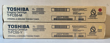 Genuine Toshiba T-FC55-M & T-FC55-Y Toners e-Studio 5520C New Sealed Boxes picture