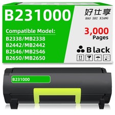 B231000 Toner Cartridge Compatible for Lexmark MB2338 MB2442 MB2546 MB2650 B2338 picture