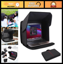 Foldable Laptop Sun Shade & Glare Shield - Privacy Screen Hood for 12-14