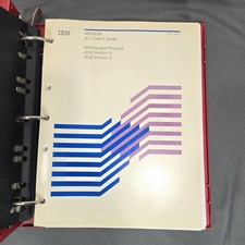 IBM MVS/ESA JCL User Guide Reference Manual Set Vintage 1989 Binder System 370 picture