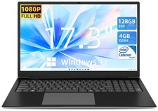 SGIN 17.3 Inch Laptop Intel Core Dual-Core Up to 2.4 GHz 4GB RAM 128GB SSD FHD picture
