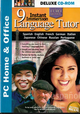 Instant Immersion Language Tutor (PC/Mac, 2001) CD-ROM – 9 Languages Euro Method picture