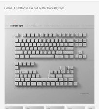 PBTfans Less but Better Dark Key Caps Set, English Keyboard, MPN N/A picture