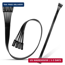 24awg Motherboard Front Panel Extension Cables 2-Pack with Front Panel Connector picture