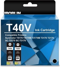 T40V Black Ink Cartridges with Chip High Capacity for T40W T40v1 Ink SureColor + picture