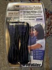 NIP USB Premium Printer & Device Cables Stratitec Gold Plated picture