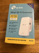 New TP-Link RE230 Mesh Wi-Fi Range Extender AC750 Dual Band New Sealed picture