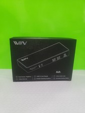 IVIIN Ash Black 4K Dual Display USB 3.0 Universal Docking Station D6902 Open Box picture