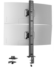 Vertical Dual Monitor Mount for 17–34 Inch Screens, 33 lbs per Arm picture