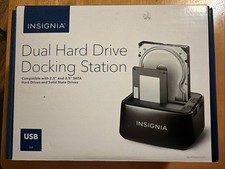 Insignia NS-PCHDEDS19 2-Bay Hard Drive Docking Station New picture