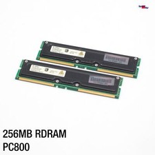 256MB 2x128MB RDRAM PC800 RIMM ECC Infineon HYR186440G-845 800-45 Server RAM picture