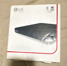 LG SP80 Ultra Slim Portable External DVD/CD Writer Drive USB 2.0 8x Black picture