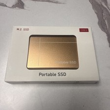 32TB M.2 Portable External SSD Gold Compatible with Laptop & PC picture