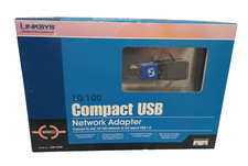 Linksys 10/100 Compact USB Network Adapter Brand Model USB 100m New Sealed picture