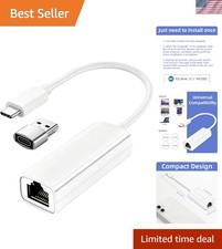 Reliable USB C to Ethernet Network Adapter - Fast 100Mbps for Laptops & More picture
