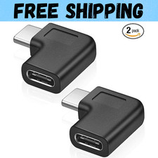 USB C Right Angle Adapter,90 Degree USB C to USB Type-C Male to Female Adapter C picture