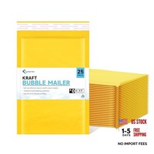 Kraft Paper Bubble Mailers #0, 6x10 Inch Self-Seal Padded Mailing 6