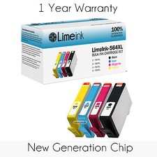 4 Pack New Gen for HP 564XL Ink Cartridge Photosmart 5514 5515 5510 5520 Printer picture