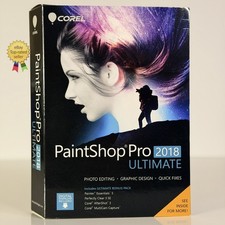 NEW Corel PaintShop Pro 2018 Ultimate Photo Image Editing Windows 10 - SEALED picture