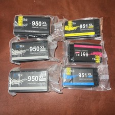 LxTek (Compatible Ink Cartridges Replaceme for HP 950XL 951XL)  Black ink & Tri picture