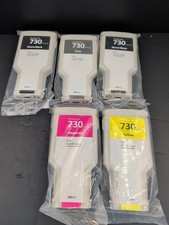 730 Ink Cartridges 300ML 5-Pack P2V73A P2V72A, P2V71A, P2V69A, P2V70A  picture