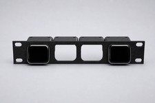 JetKVM Rack Mount for 4 Devices - 10-Inch 1U Black PETG Mount Only picture