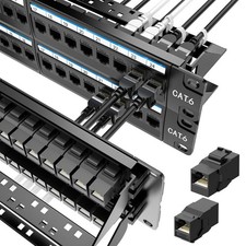 Jadaol UL Listed 48 Port Patch Panel Rackmount or Wall Mount 19Inch, 2U Cat 6... picture