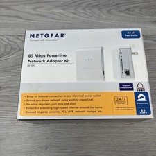 NETGEAR XE103G-100NAS Powerline Network Ethernet Adapter Kit 85 Mbps Genuine OEM picture