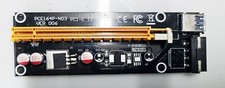 PCI-E Riser Card 1X to 16X Powered  USB 3.0  GPU MODEL: PCE164P-N03 Ver 006 picture