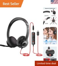 Premium USB with 3.5mm Gaming Headset - Active Noise Cancellation & Comfort picture