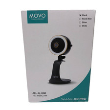 Movo All In one HD Webcam WebMic-HD-Pro Black New USB To USB-C Monitor Mount picture