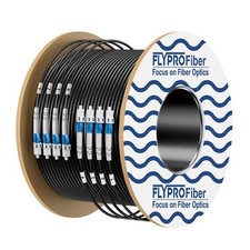 FLYPROFiber- 4 Core OS2 Single Mode LC LC Outdoor Fiber Patch Cable 50m | 164... picture