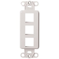 LEVITON 41643-W (10 Pcs)QUICKPORT DCORA PLATFORM (3-PORT) LEVITON   picture