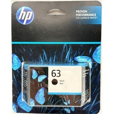 HP 63 Black Ink Cartridge Original F6U62AN New Factory Sealed (Exp Dec 2024) picture