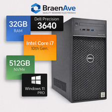 Dell Precision 3640 Tower i7-10700 2.9GHz 32GB 512GB M.2 W11 Pro P1000 Video picture