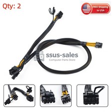 2PCS Mini 8-Pin to 8+8-Pin GPU Power Cable for HP DL380 G10 Server RTX/Quadro picture