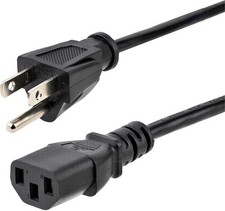 Versatile 15ft Power Supply Cable - 10A 125V for Printers, Monitors & PCs picture