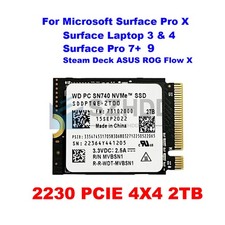 WD PC SN740 2TB M.2 2230 NVMe PCIe Gen 4x4 SSD For ASUS ROG Flow X X13 Z13 Ally picture