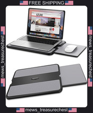 Laptop Lap Desk with Retractable Mouse Pad and Heat Shield for 15.6 Inch Devices picture