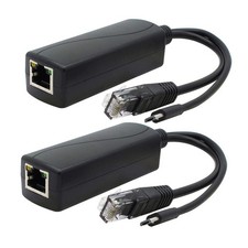 2 PCS Gigabit PoE Splitter 48V To 5V 2.4A Micro USB Ethernet Adapter Pi 3B+ picture