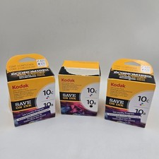 Lot of 3 Factory Sealed OEM KODAK Ink Combo Pack - 10B black & 10c COLOR ink picture