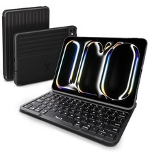 PAUL B Keyboard Case for iPad Pro 11 Inch 2024 M4 5th Gen - Polar Black picture