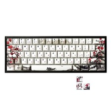JSJT Plum Blosoom Key Caps Japanese Keycaps 80 Keys Custom Keycap Set PBT Dye... picture