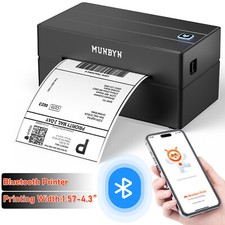 MUNBYN Bluetooth 4x6 Shipping Label Printer Thermal Label Printer for USPS FedEx picture